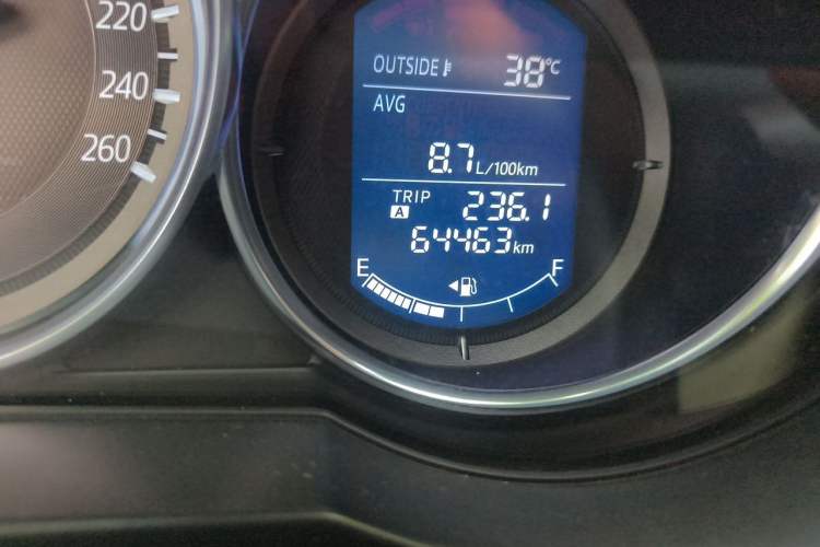 Used Mazda Atenza 2017 2.0L Blue Sky Luxury Edition Odometer Close Up
