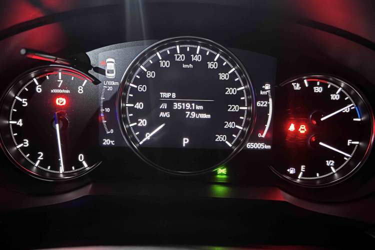 Used Mazda Atenza 2020 2.5L Sky Blue Prestige Edition Odometer Close Up