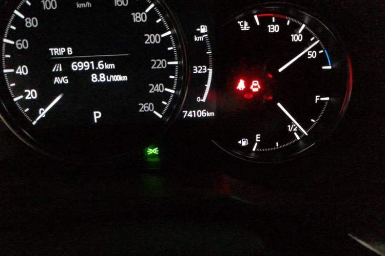 Used Mazda Atenza 2020 2.5L Sky Blue Prestige Edition Odometer Close Up