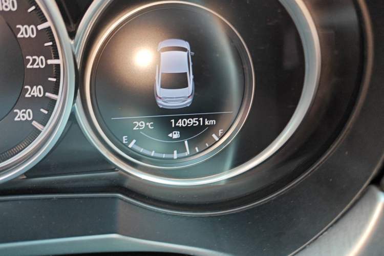 Used Mazda Atenza 2021 2.5L Sky Blue Sport Edition Odometer Close Up