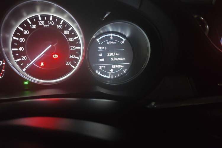 Used Mazda Atenza 2021 2.5L Sky Blue Sport Edition Odometer Close Up