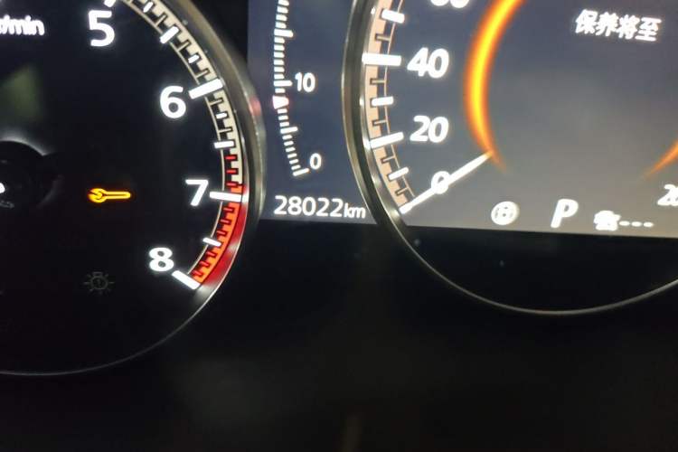 Used Mazda CX-30 2022 2.0L Automatic Yaoyue Edition Obsidian Version Odometer Close Up