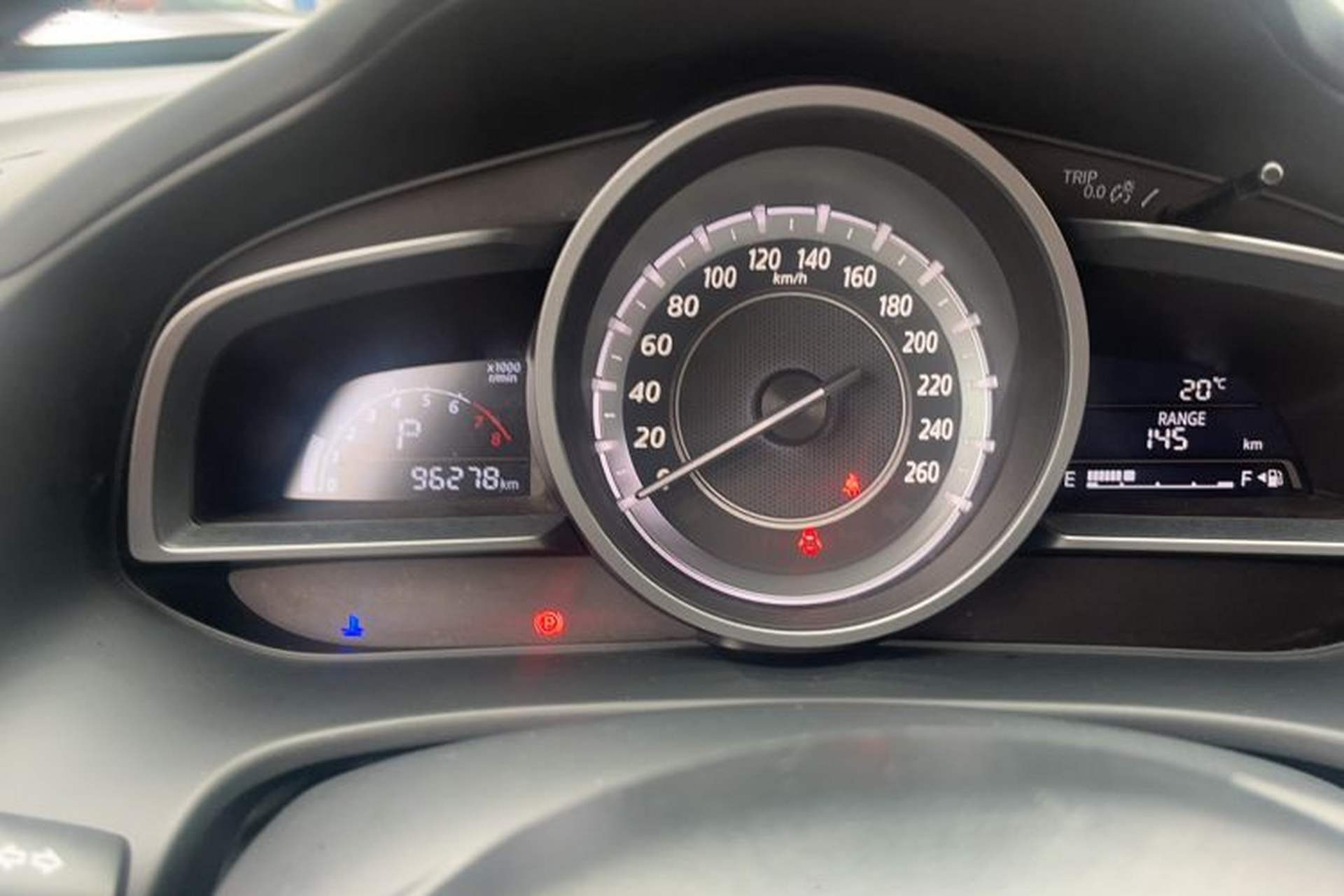 Used Mazda CX-4 2016 2.0L Automatic Two-Wheel Drive Blue Sky Exploration Edition Odometer Close Up