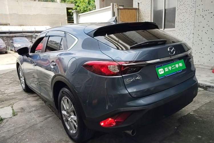 Used Mazda CX-4 2018 2.0L Automatic Two-Wheel Drive Blue Sky Luxury Edition Rear Left 45 Deg