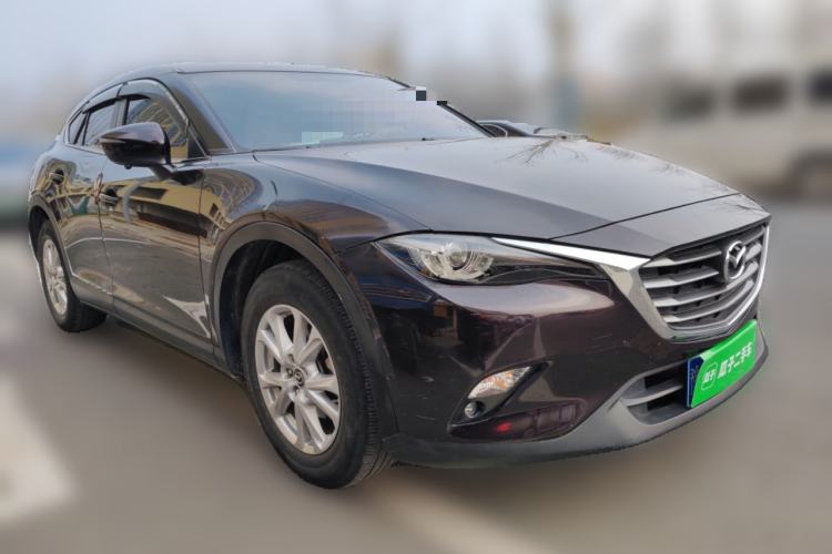 Used Mazda CX-4 2018 2.0L Automatic Two-Wheel Drive Blue Sky Luxury Edition Front Right 45 Deg