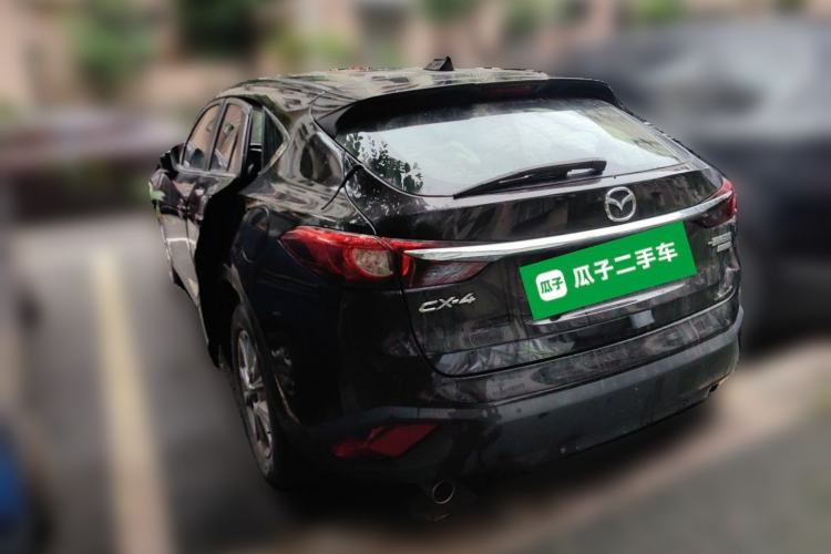 Used Mazda CX-4 2018 2.0L Automatic Two-Wheel Drive Blue Sky Luxury Edition Rear Left 45 Deg