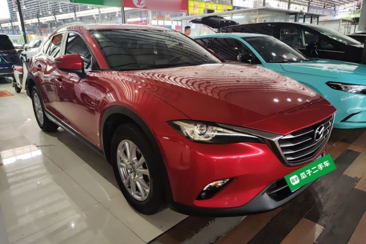 Used Mazda CX-4 2018 2.0L Automatic Two-Wheel Drive Blue Sky Luxury Edition Front Right 45 Deg