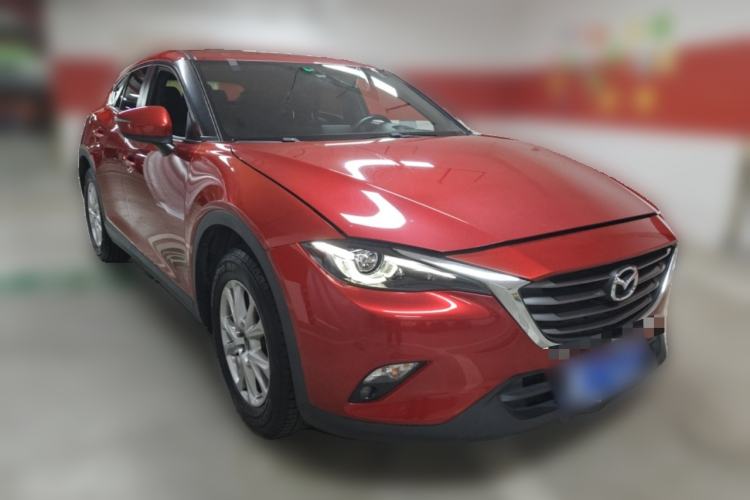 Used Mazda CX-4 2018 2.0L Automatic Two-Wheel Drive Blue Sky Premium Tech Limited Edition Front Right 45 Deg