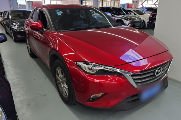 Used Mazda CX-4 2018 2.0L Automatic Two-Wheel Drive Blue Sky Luxury Edition Front Right 45 Deg