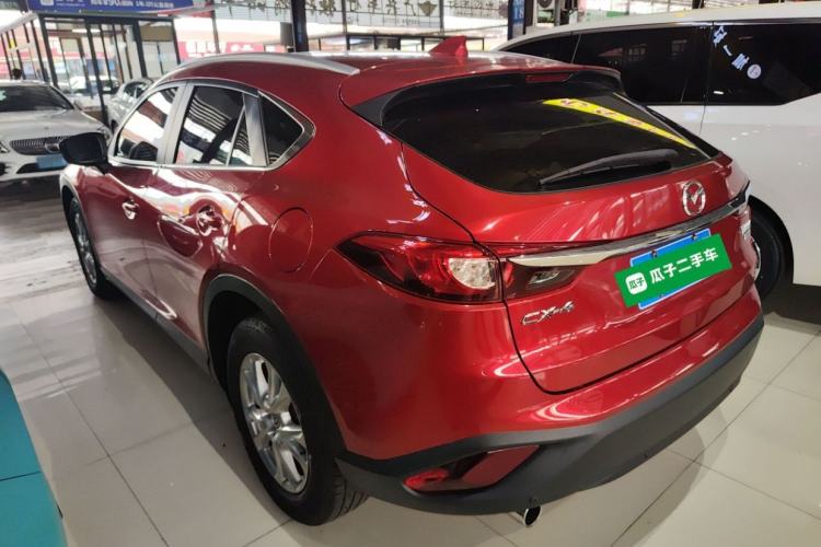 Used Mazda CX-4 2018 2.0L Automatic Two-Wheel Drive Blue Sky Luxury Edition Rear Left 45 Deg
