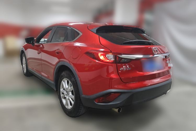Used Mazda CX-4 2018 2.0L Automatic Two-Wheel Drive Blue Sky Premium Tech Limited Edition Rear Left 45 Deg