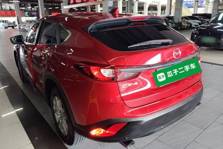 Used Mazda CX-4 2018 2.0L Automatic Two-Wheel Drive Blue Sky Luxury Edition Rear Left 45 Deg