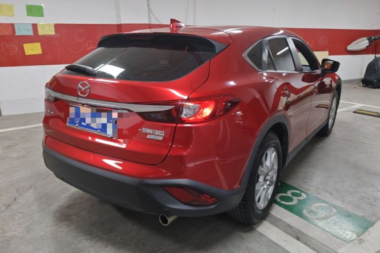 Used Mazda CX-4 2018 2.0L Automatic Two-Wheel Drive Blue Sky Premium Tech Limited Edition Rear Right 45 Deg