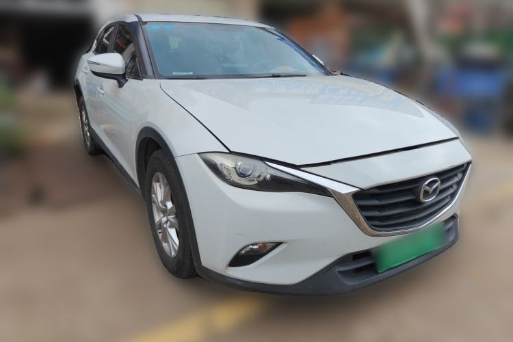 Used Mazda CX-4 2018 2.0L Automatic Two-Wheel Drive Blue Sky Luxury Edition Front Right 45 Deg