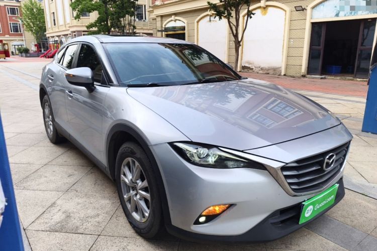 Used Mazda CX-4 2018 2.0L Automatic Two-Wheel Drive Blue Sky Luxury Edition Front Right 45 Deg