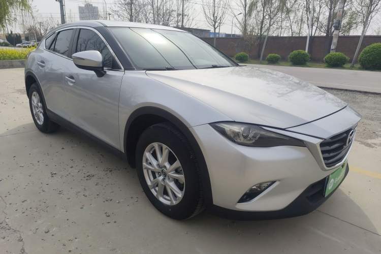 Used Mazda CX-4 2018 2.0L Automatic Two-Wheel Drive Blue Sky Luxury Edition Front Right 45 Deg