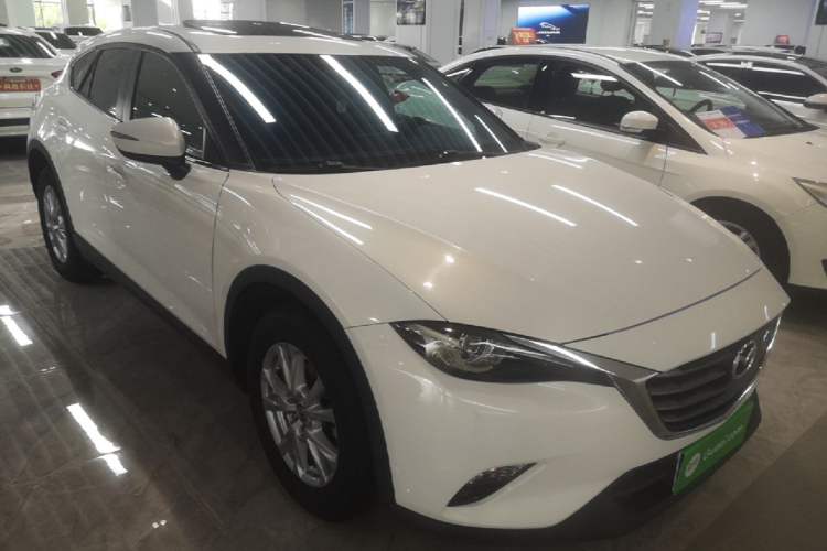 Used Mazda CX-4 2018 2.0L Automatic Two-Wheel Drive Blue Sky Luxury Edition Front Right 45 Deg