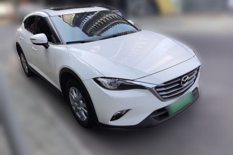 Used Mazda CX-4 2018 2.0L Automatic Two-Wheel Drive Blue Sky Luxury Edition Front Right 45 Deg