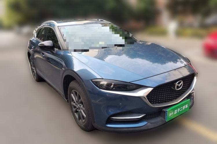 Used Mazda CX-4 2020 2.0L Automatic Two-Wheel Drive Blue Sky Luxury Edition Front Right 45 Deg