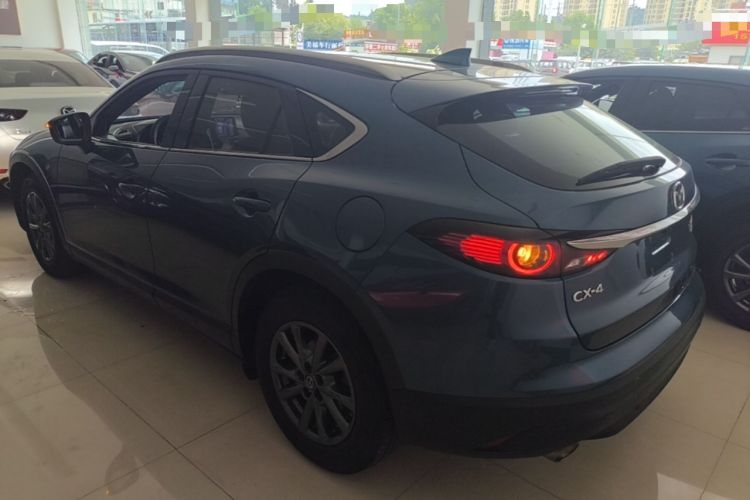 Used Mazda CX-4 2020 2.0L Automatic Two-Wheel Drive Blue Sky Dynamic Edition Rear Left 45 Deg
