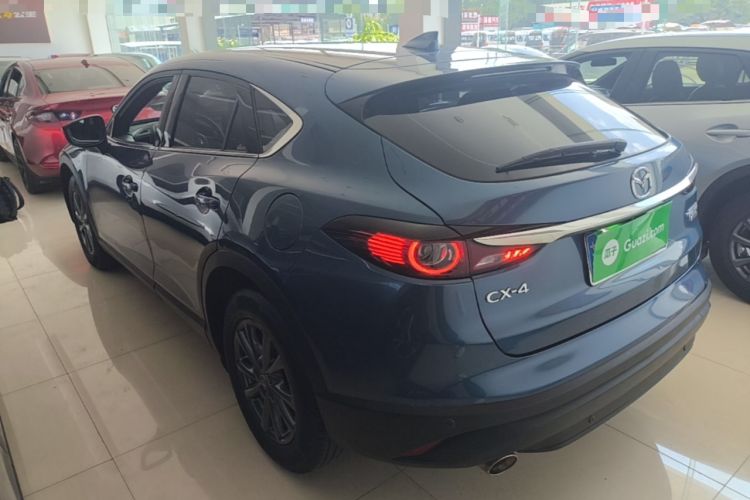 Used Mazda CX-4 2020 2.0L Automatic Two-Wheel Drive Blue Sky Dynamic Edition Rear Left 45 Deg