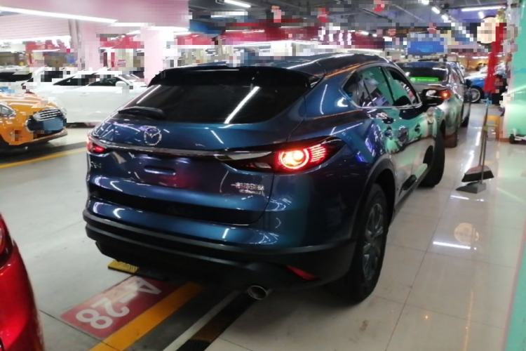 Used Mazda CX-4 2020 2.0L Automatic Two-Wheel Drive Blue Sky Dynamic Edition Rear Right 45 Deg