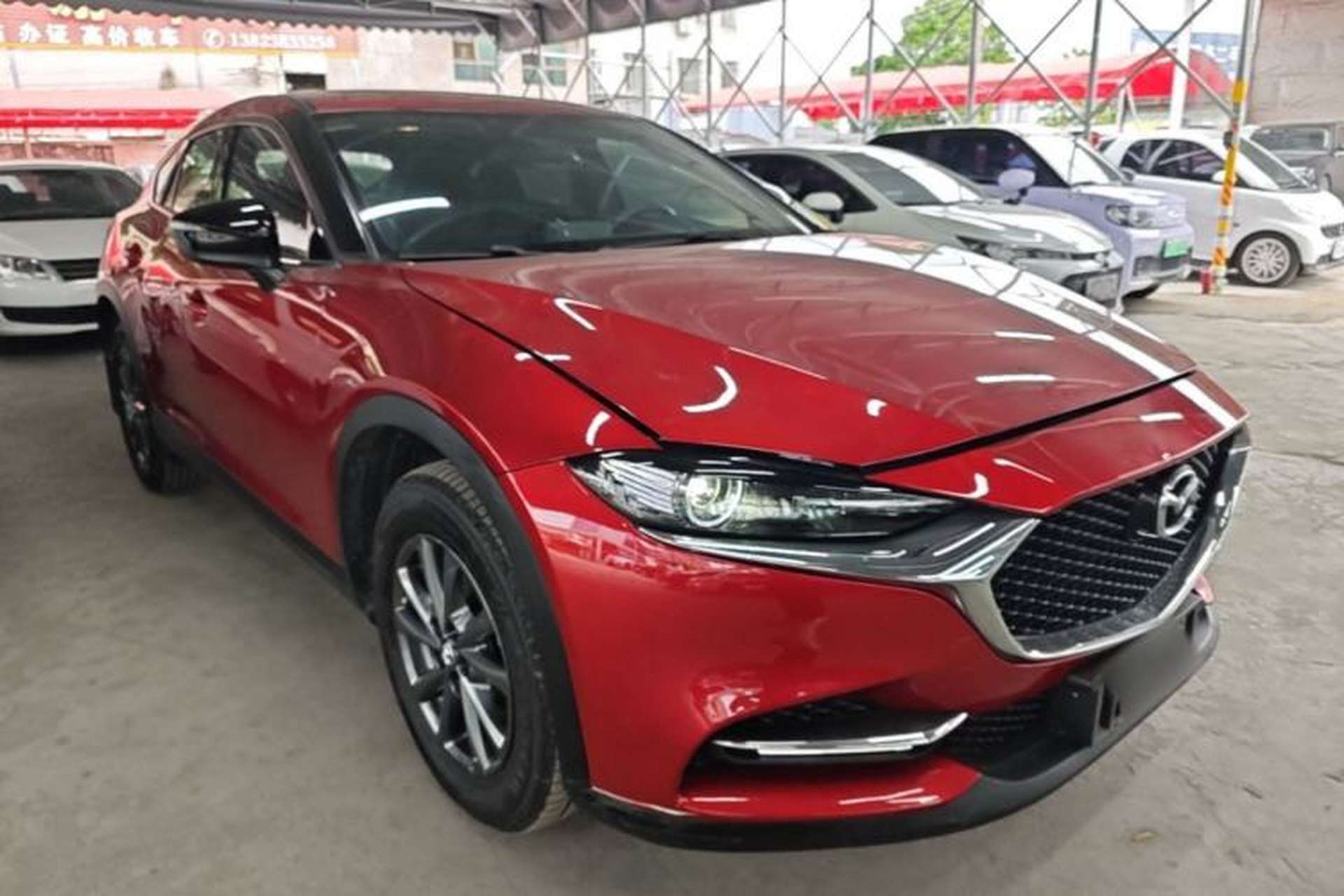 Used Mazda CX-4 2020 2.0L Automatic Two-Wheel Drive Blue Sky Exploration Edition Front Right 45 Deg