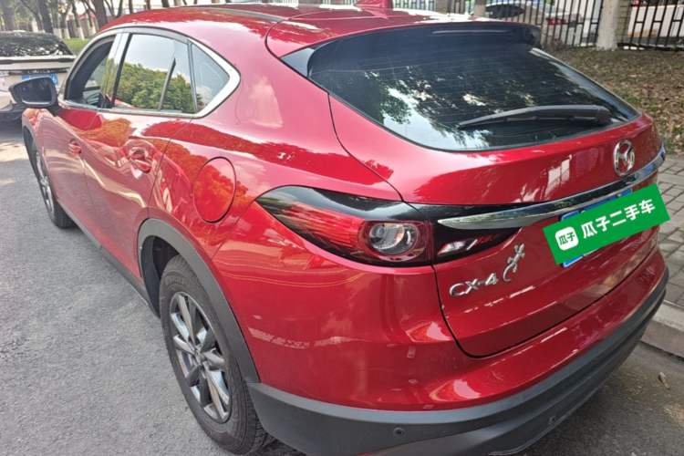 Used Mazda CX-4 2020 2.0L Automatic Two-Wheel Drive Blue Sky Dynamic Edition Rear Left 45 Deg