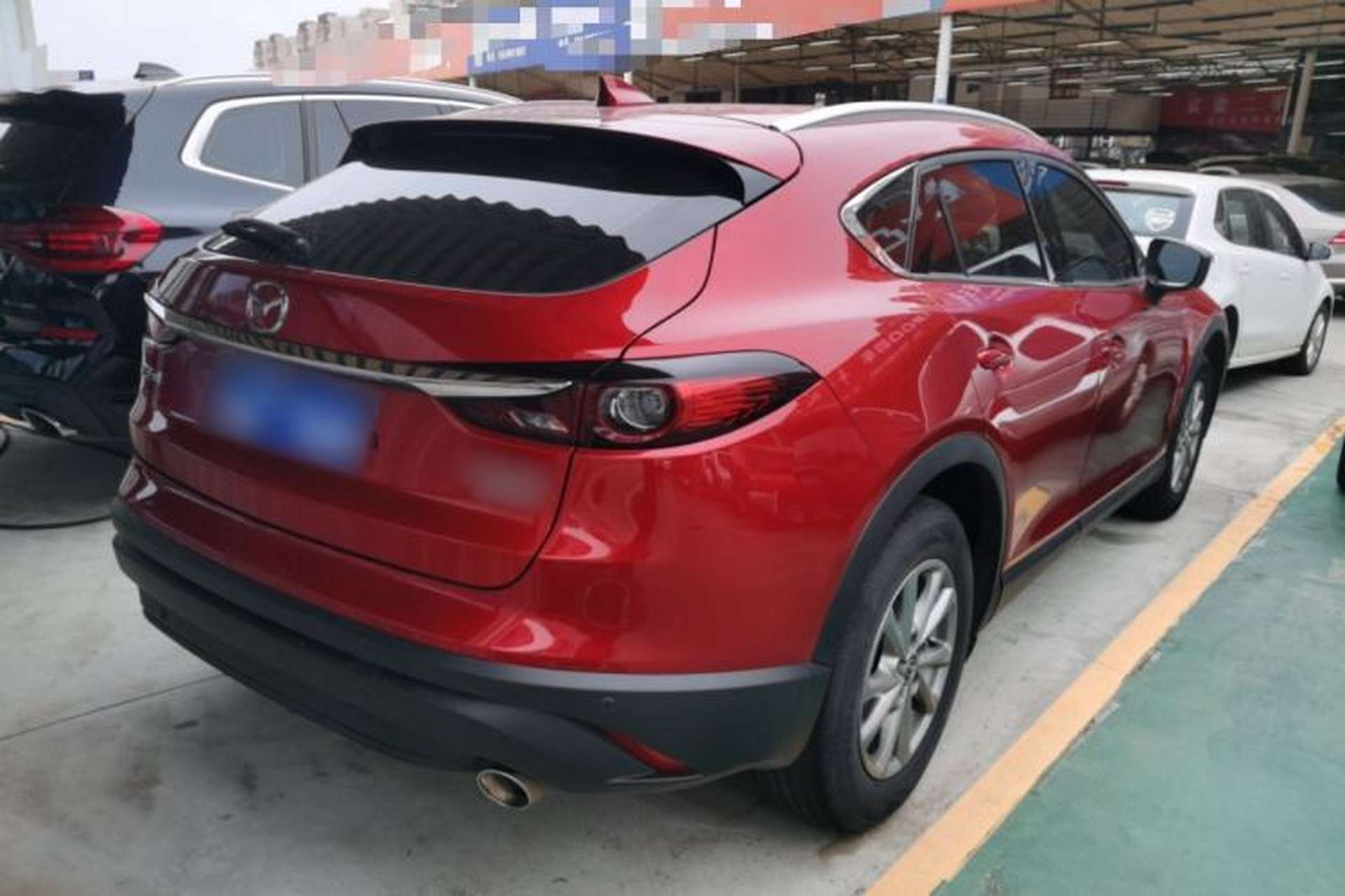 Used Mazda CX-4 2020 2.0L Automatic Two-Wheel Drive Blue Sky Luxury Edition Rear Right 45 Deg