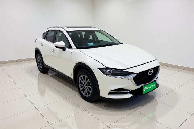 Used Mazda CX-4 2020 2.0L Automatic Two-Wheel Drive Blue Sky Luxury Edition Front Right 45 Deg