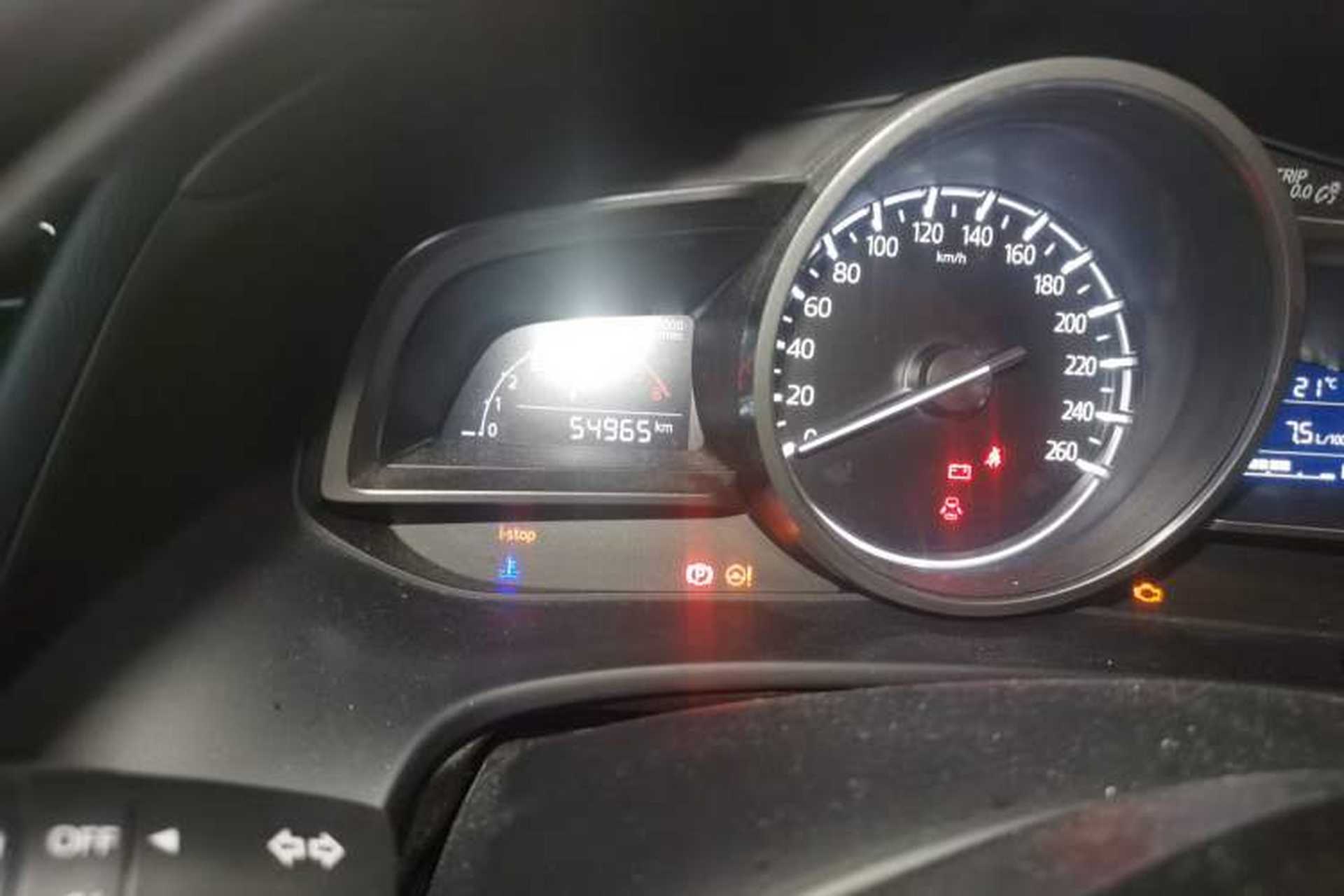 Used Mazda CX-4 2020 2.0L Automatic Two-Wheel Drive Blue Sky Luxury Edition Odometer Close Up