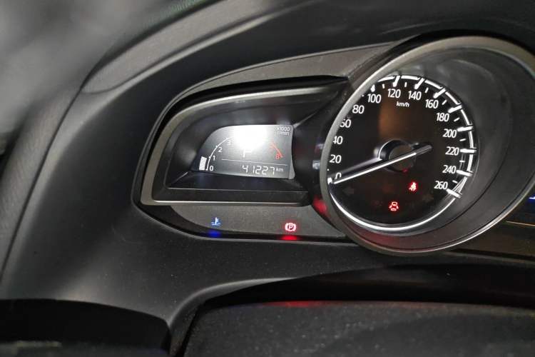 Used Mazda CX-4 2020 2.0L Automatic Two-Wheel Drive Blue Sky Luxury Edition Odometer Close Up