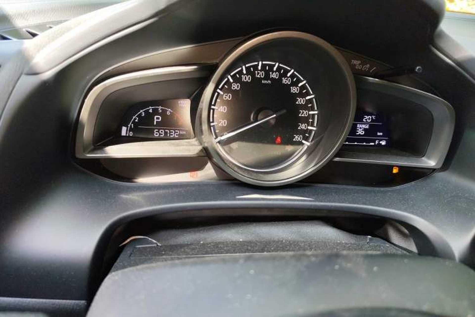 Used Mazda CX-4 2020 2.0L Automatic Two-Wheel Drive Blue Sky Luxury Edition Odometer Close Up
