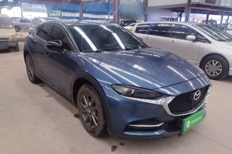 Used Mazda CX-4 2021 2.0L Automatic Two-Wheel Drive Blue Sky Exploration Edition Front Right 45 Deg