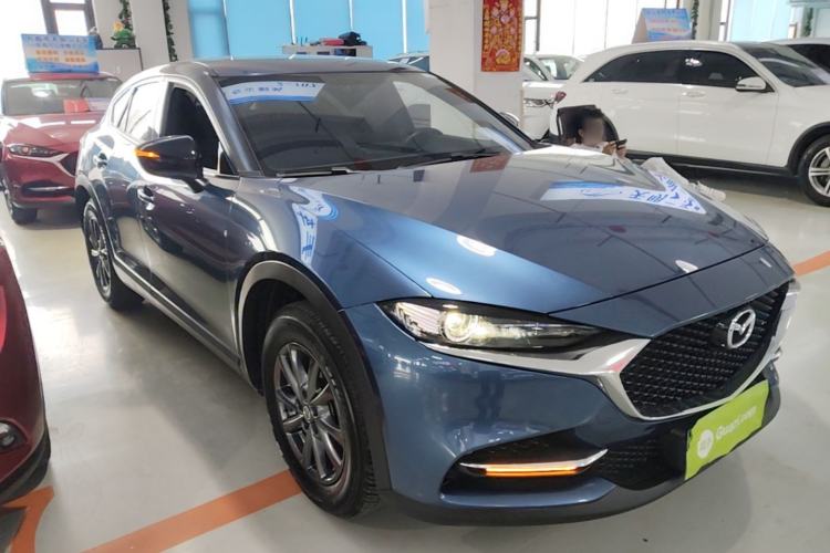 Used Mazda CX-4 2021 2.0L Automatic Two-Wheel Drive Blue Sky Dynamic Edition Front Right 45 Deg