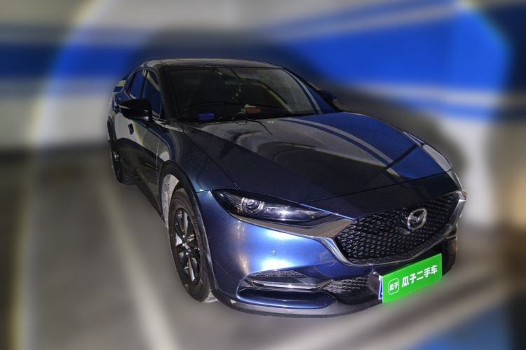 Used Mazda CX-4 2021 2.0L Automatic Two-Wheel Drive Blue Sky Exploration Edition Front Right 45 Deg