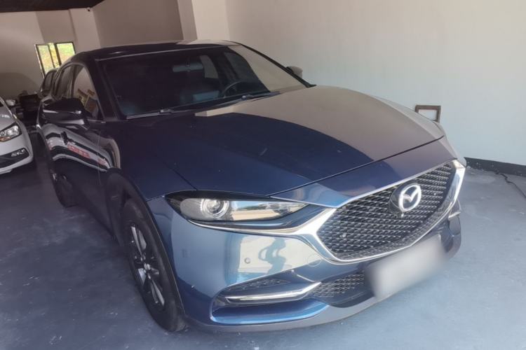 Used Mazda CX-4 2021 2.0L Automatic Two-Wheel Drive Blue Sky Exploration Edition Front Right 45 Deg