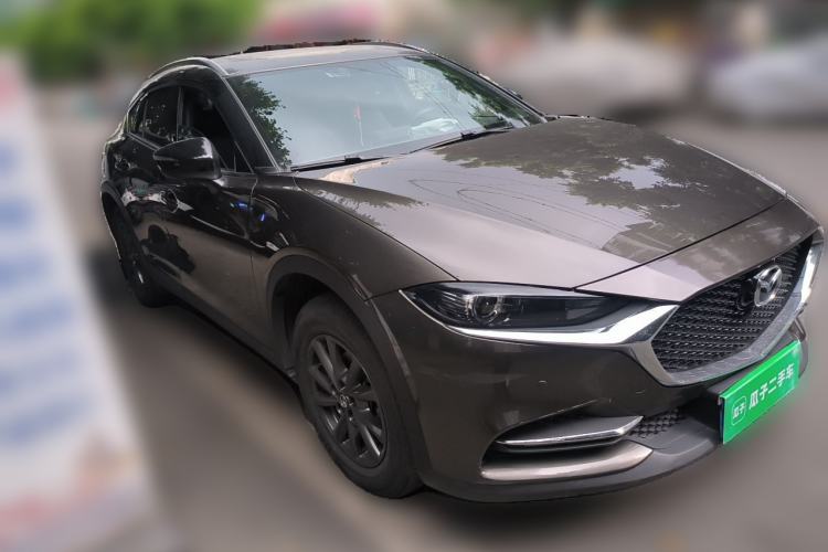Used Mazda CX-4 2021 2.0L Automatic Two-Wheel Drive Blue Sky Luxury Edition Front Right 45 Deg