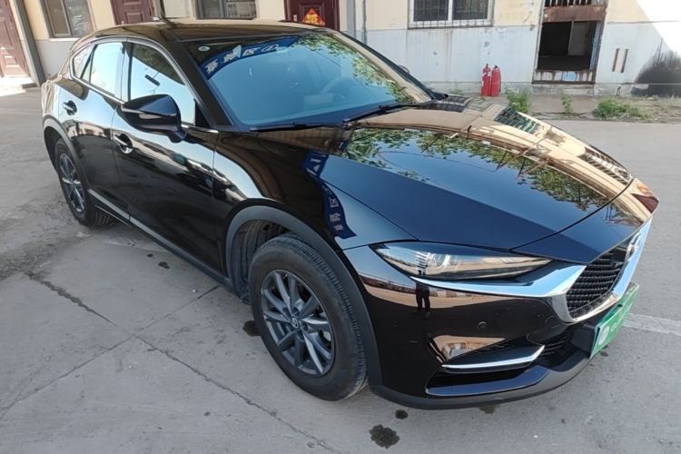 Used Mazda CX-4 2021 2.0L Automatic Two-Wheel Drive Blue Sky Exploration Edition Front Right 45 Deg