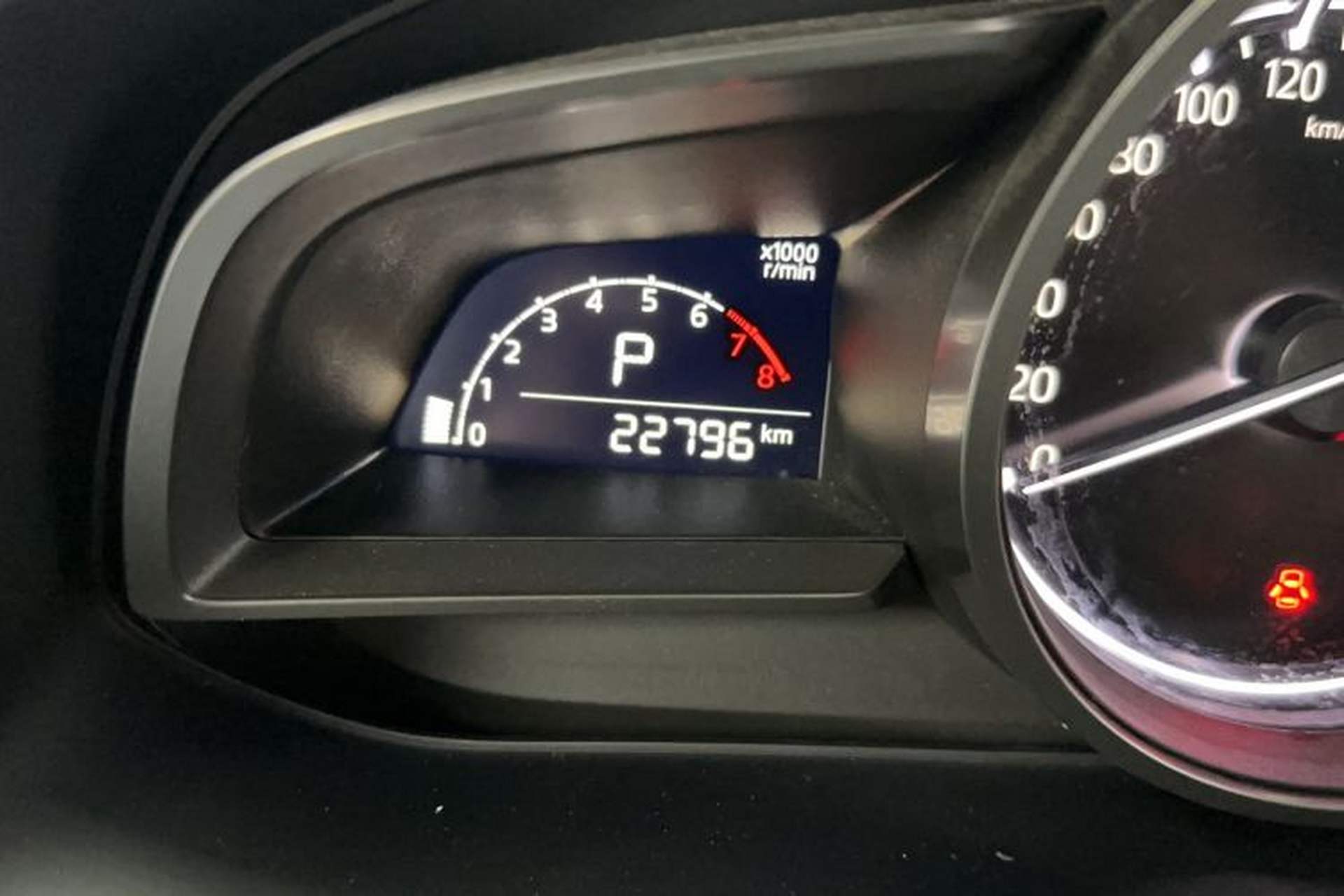 Used Mazda CX-4 2021 2.0L Automatic Two-Wheel Drive Blue Sky Dynamic Edition Odometer Close Up