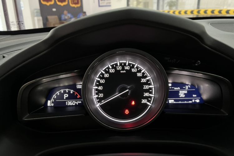 Used Mazda CX-4 2021 2.0L Automatic Two-Wheel Drive Blue Sky Dynamic Edition Odometer Close Up