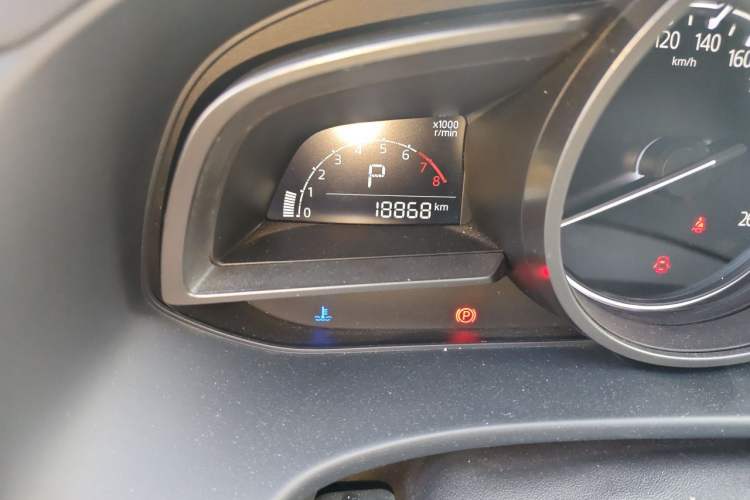 Used Mazda CX-4 2021 2.0L Automatic Two-Wheel Drive Blue Sky Luxury Edition Odometer Close Up