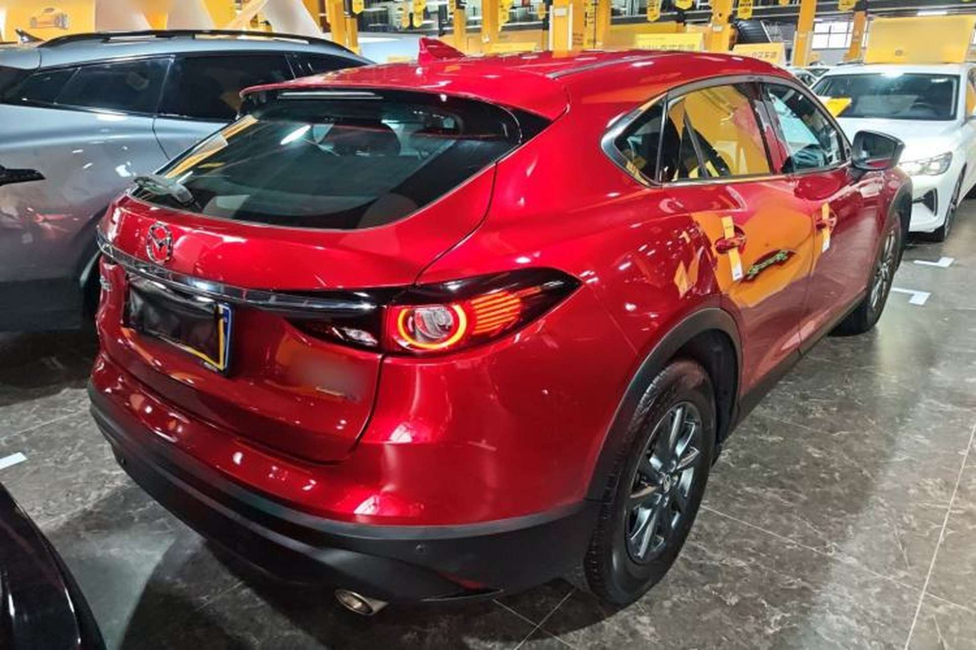 Used Mazda CX-4 2021 2.0L Automatic Two-Wheel Drive Blue Sky Dynamic Edition Rear Right 45 Deg
