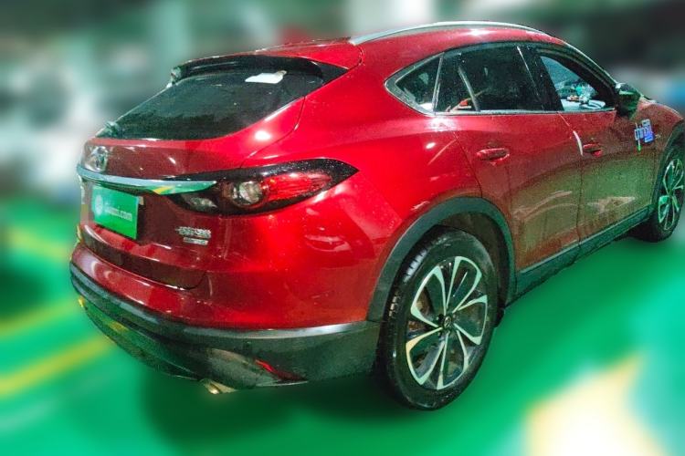 Used Mazda CX-4 2021 2.5L Automatic All-Wheel Drive Blue Sky Passion Edition Rear Right 45 Deg