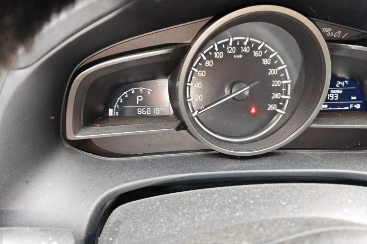Used Mazda CX-4 2021 2.0L Automatic Two-Wheel Drive Blue Sky Dynamic Edition Odometer Close Up