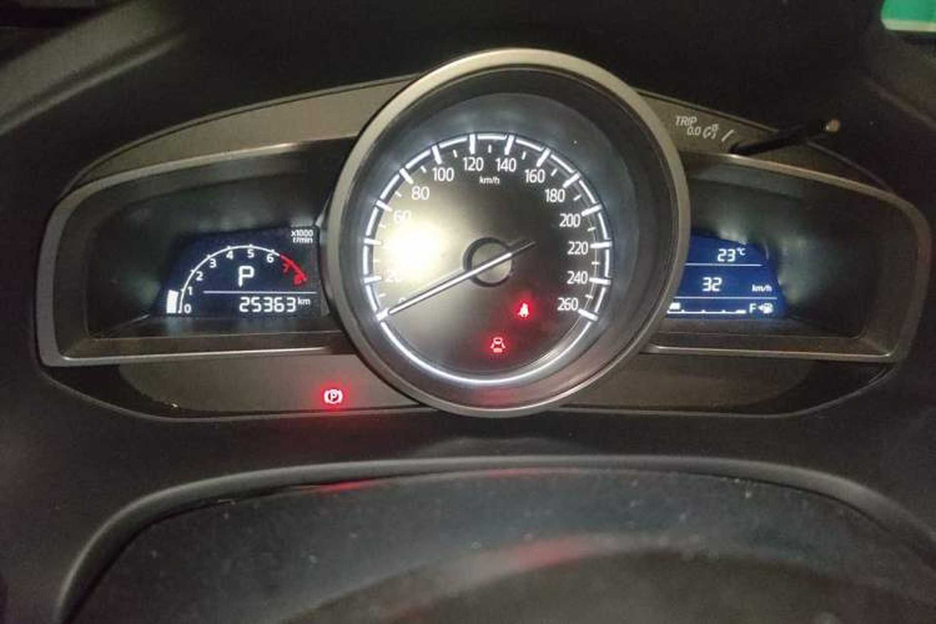 Used Mazda CX-4 2021 2.0L Automatic Two-Wheel Drive Blue Sky Dynamic Edition Odometer Close Up