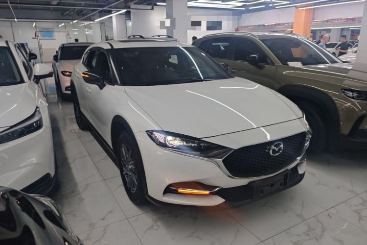 Used Mazda CX-4 2021 2.0L Automatic Two-Wheel Drive Blue Sky Exploration Edition Front Right 45 Deg