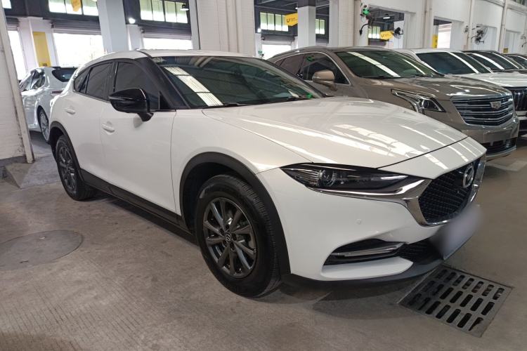 Used Mazda CX-4 2021 2.0L Automatic Two-Wheel Drive Blue Sky Exploration Edition Front Right 45 Deg