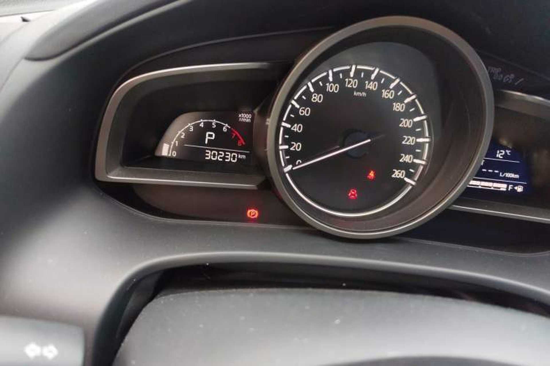 Used Mazda CX-4 2021 2.0L Automatic Two-Wheel Drive Blue Sky Luxury Edition Odometer Close Up