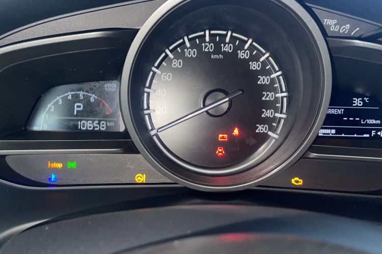 Used Mazda CX-4 2021 2.0L Automatic Two-Wheel Drive Blue Sky Dynamic Edition Odometer Close Up